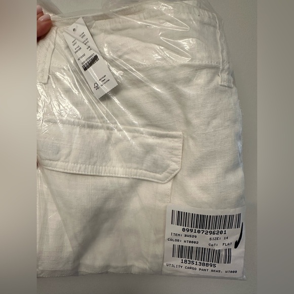 NWT! J.Crew Seaside cargo pant in linen-TENCEL™ lyocell blend. Size 14. $98 - Picture 7 of 7